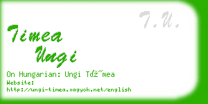 timea ungi business card